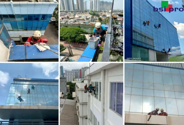 Jasa Pembersihan Kaca Gedung