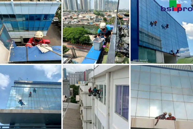 Jasa Pembersihan Kaca Gedung