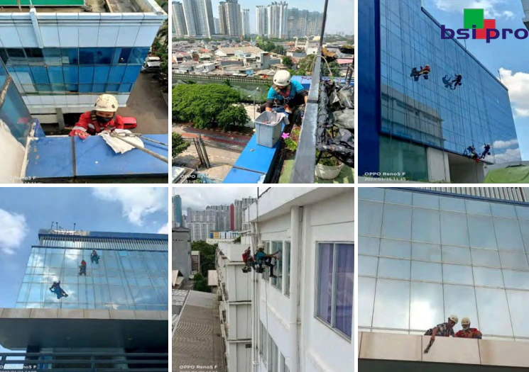 Jasa Pembersihan Kaca Gedung